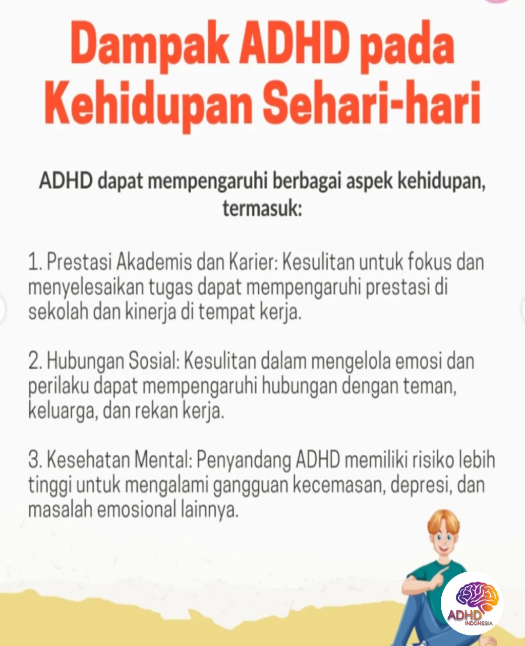 ADHD dan Hubungan Sosial Anak di Lingkungan Sekolah di Kota Tasikmalaya